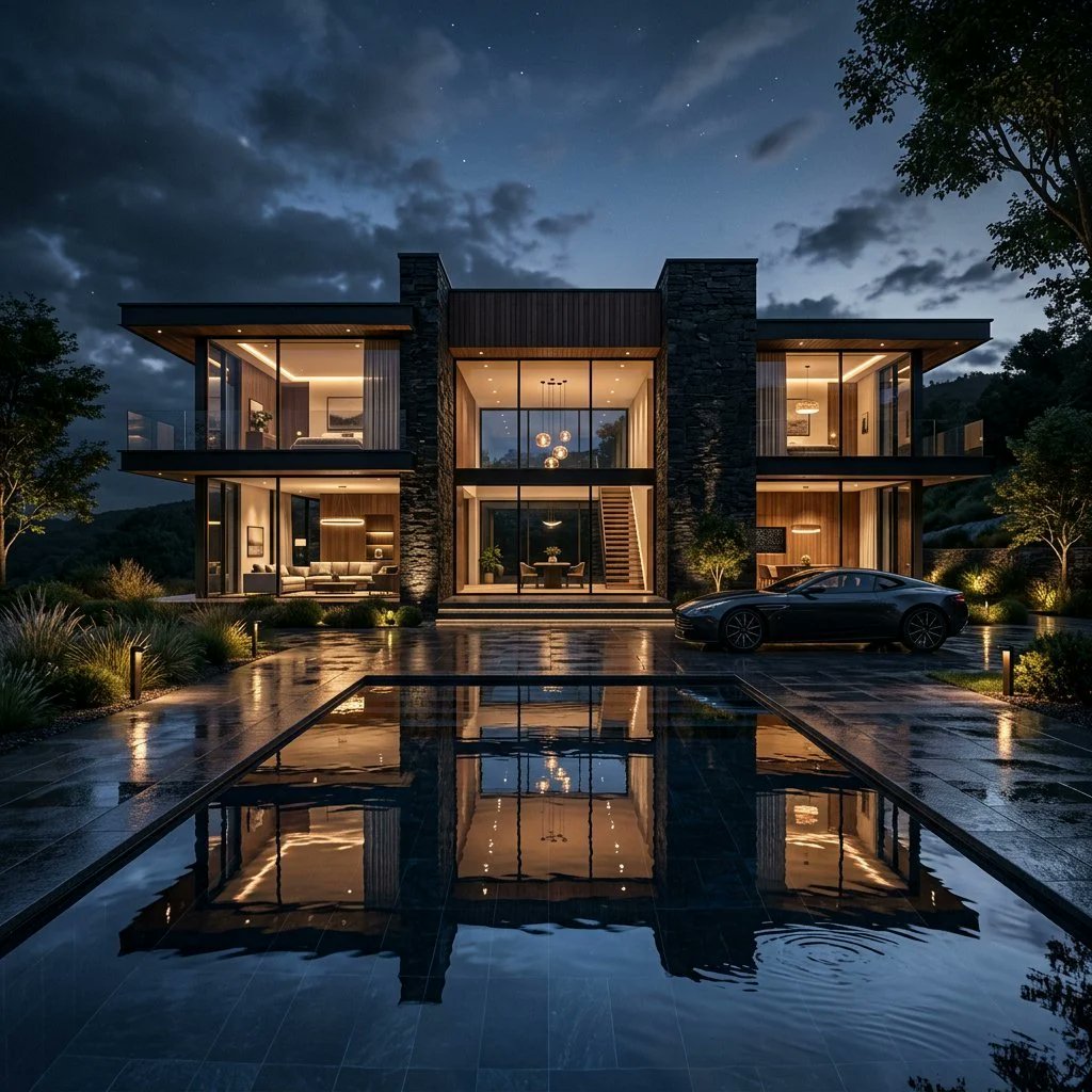 Product Marketing - Modern Luxury Mansion Architecture — output 1