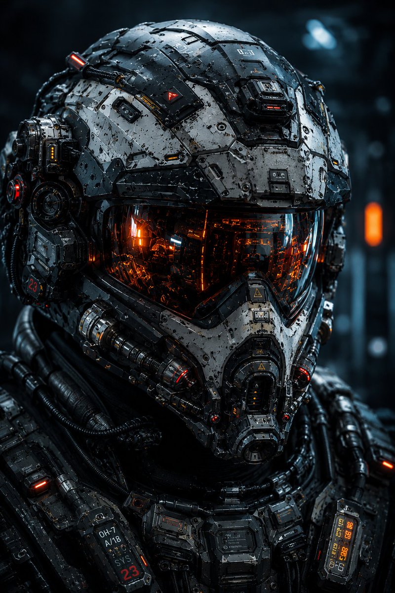 Profile / Avatar - Cybernetic Tactical Soldier Portrait — output 1