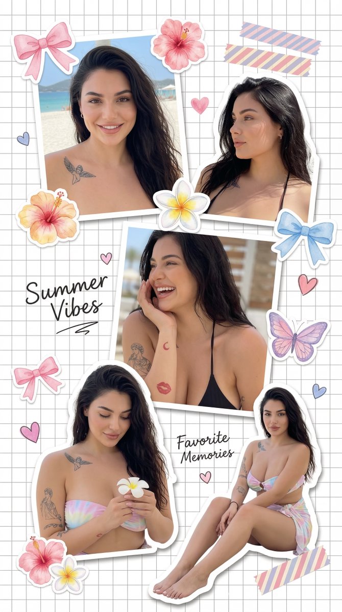 Profile / Avatar - Dreamy Scrapbook Collage Aesthetic with Identity Preservation — output 1