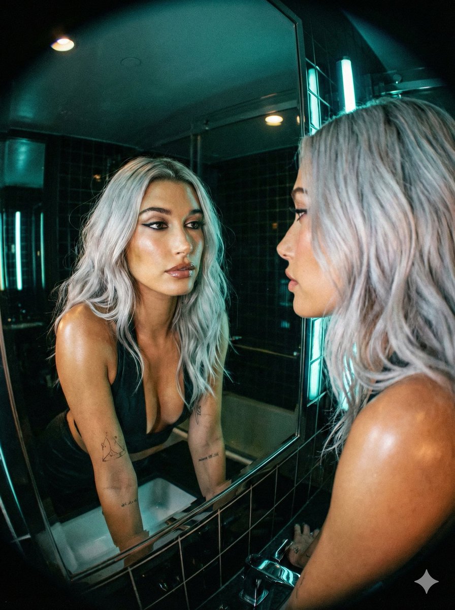 Social Media Post - Neon Noir Cinematic Portrait — output 1