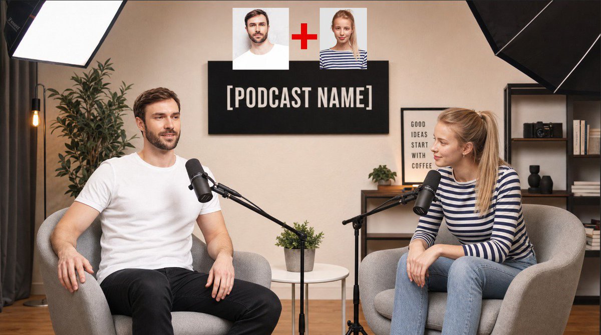 Social Media Post - Podcast Studio Interview Shot — output 1