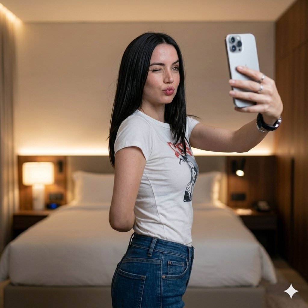 Profile / Avatar - Luxury Bedroom Selfie Portrait — output 1