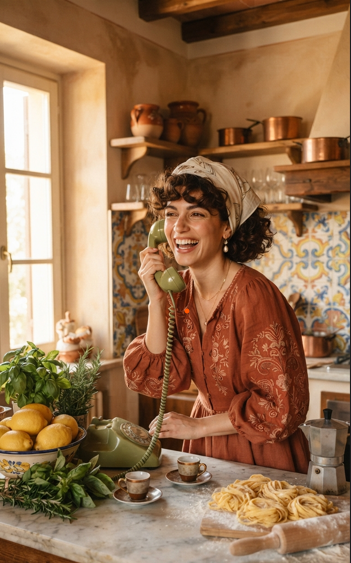 Social Media Post - Italian Woman Lifestyle Editorial — output 1