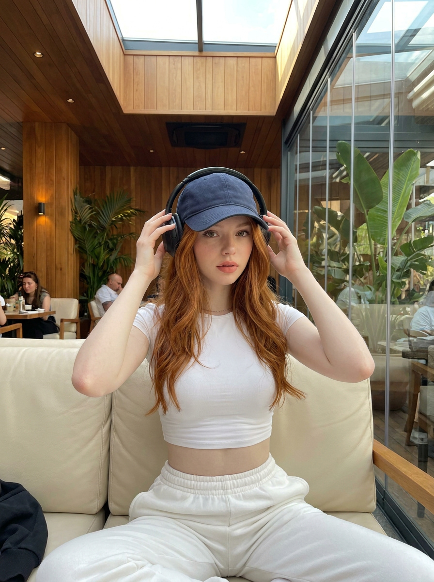 Profile / Avatar - Upscale Cafe Lifestyle Portrait — output 1