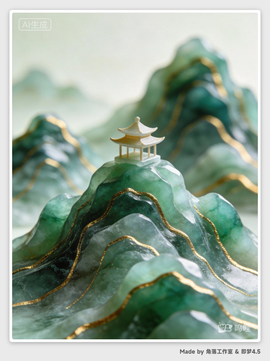 E-commerce Main Image - Abstract Chinese Landscape Miniatures Prompt — output 1