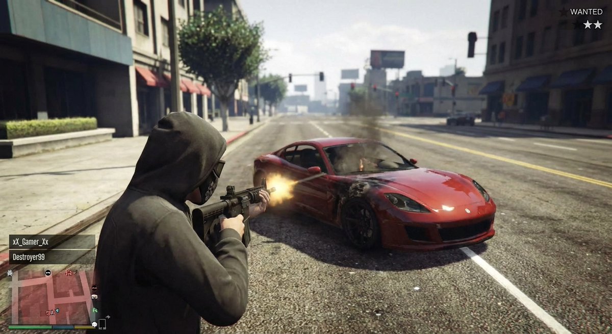 GTA 5 online action scene — output 1