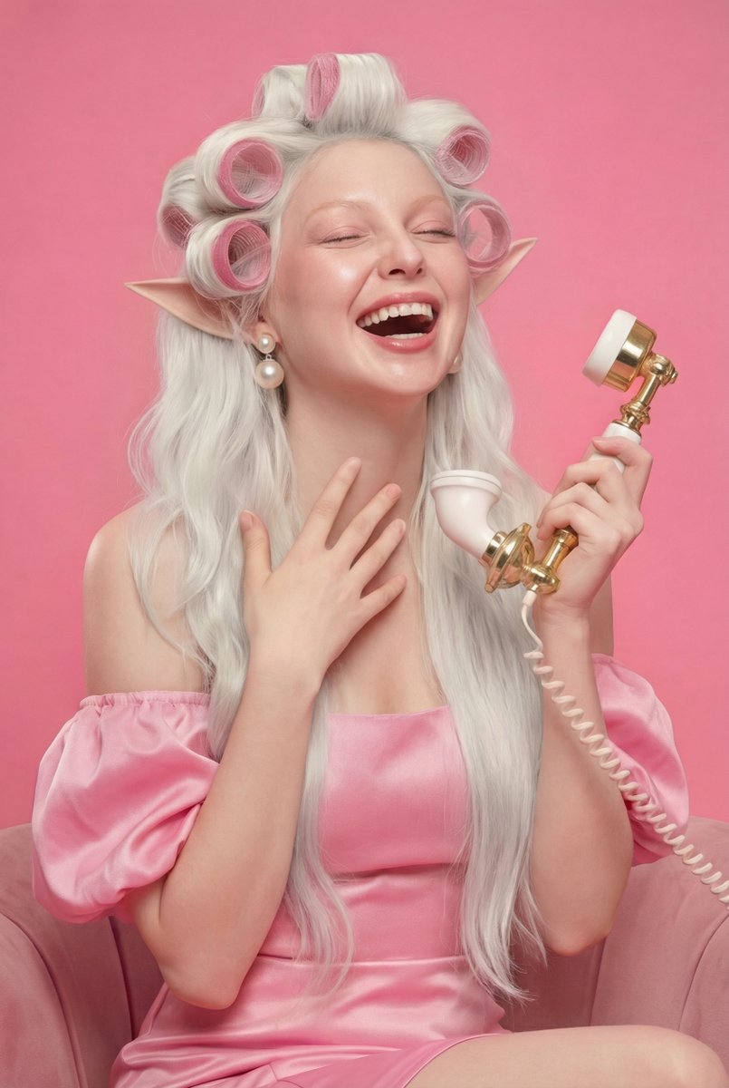 Retro 1960s Barbiecore Cinematic Portrait — output 1