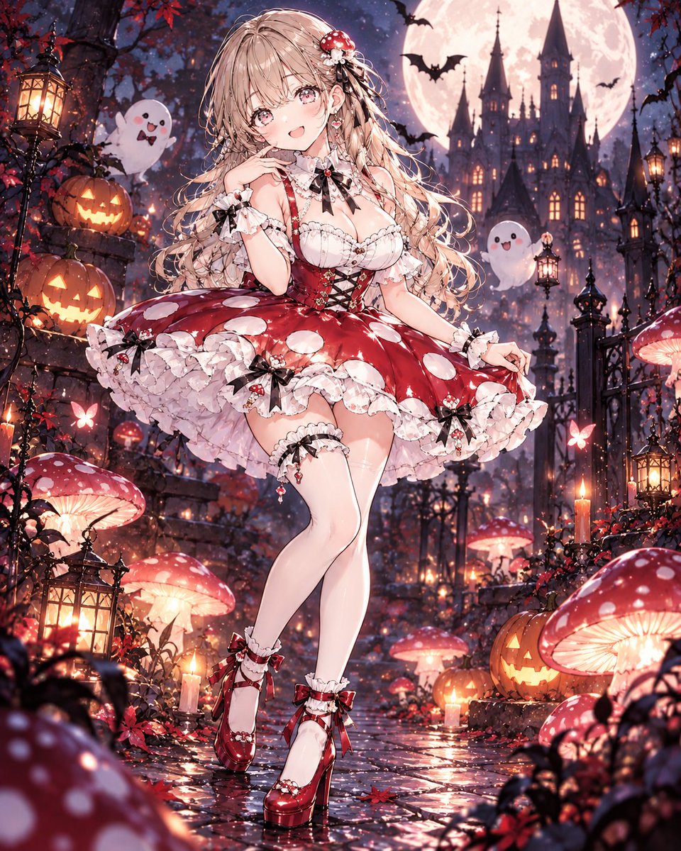 Social Media Post - Halloween Mushroom Princess Prompt