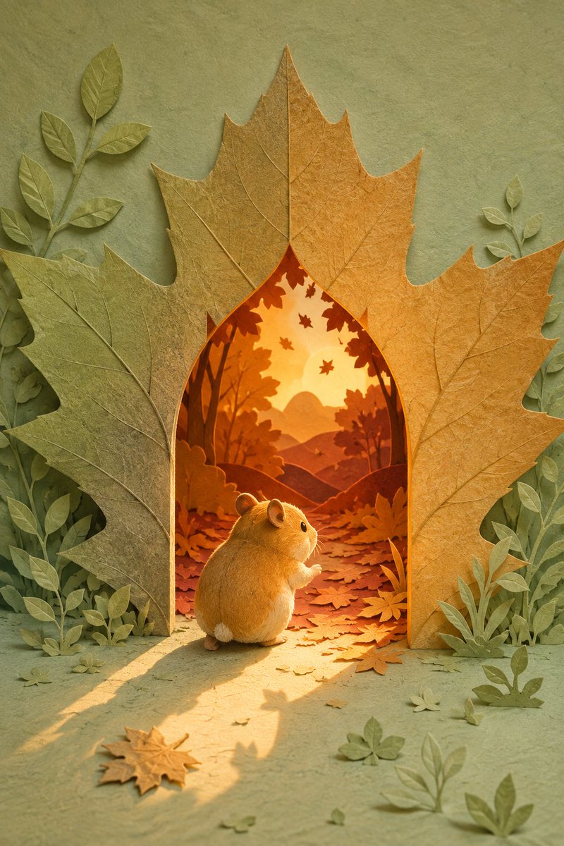Comic / Storyboard - Hamster Autumn Leaf Doorway — output 1