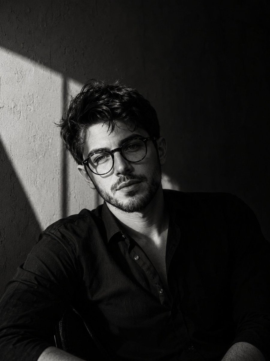 Profile / Avatar - Cinematic Film-Noir Male Portrait — output 1