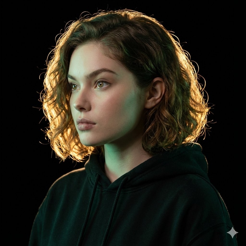 Ultrarealistic Artistic Portrait with Contradictory Lighting — output 1