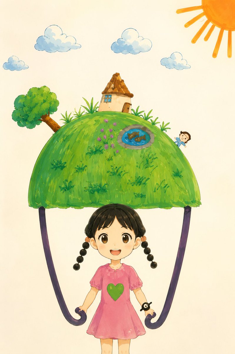 Comic / Storyboard - Child Drawing to Anime Storybook World — output 1