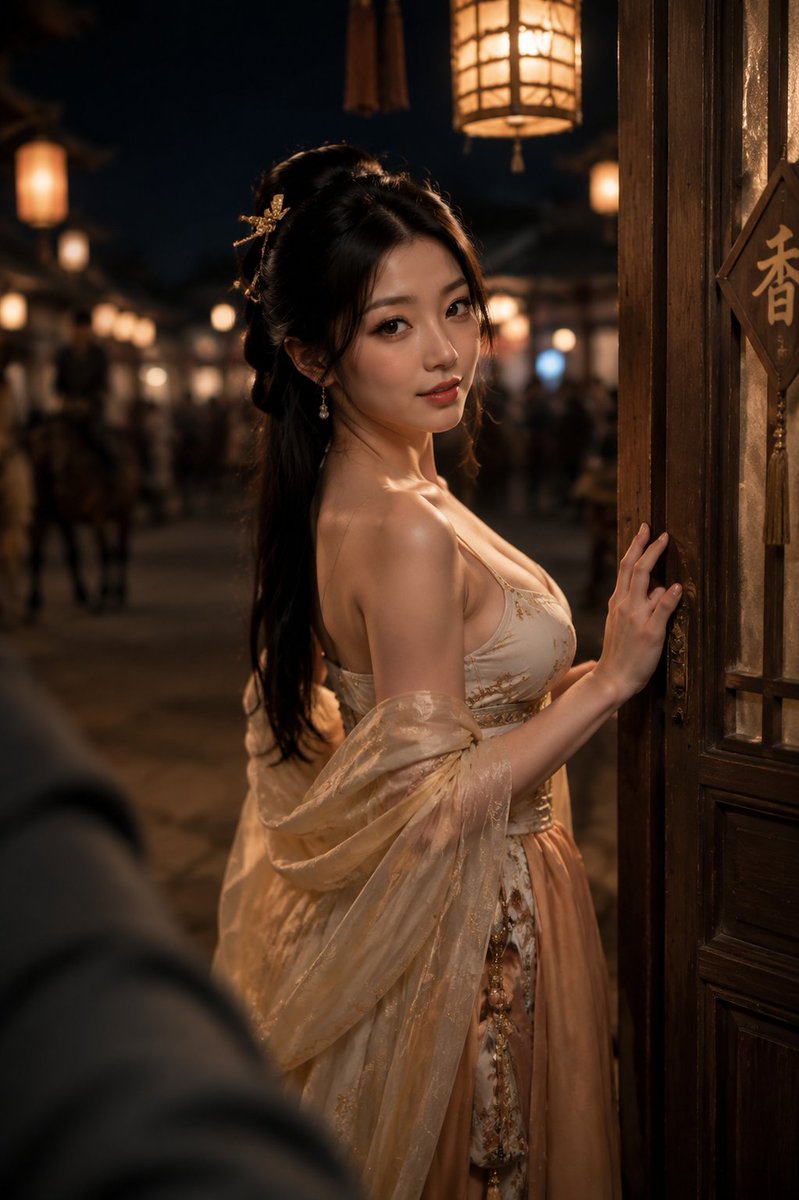 Profile / Avatar - Tang Dynasty Spice Shop Night Portrait — output 1