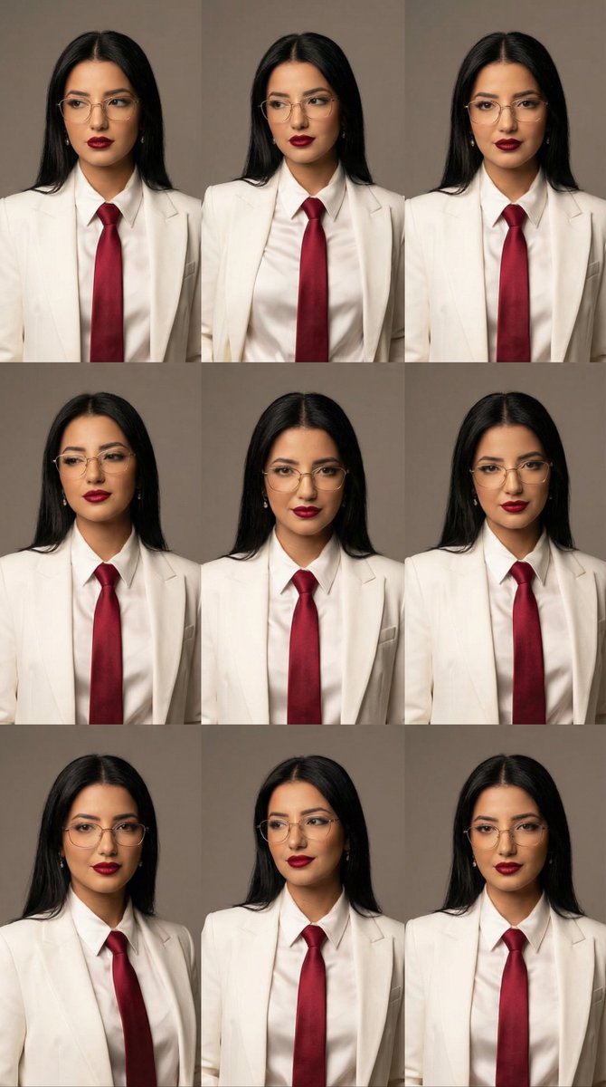 Product Marketing - High-Fashion Editorial Portrait Grid with Glasses — output 1