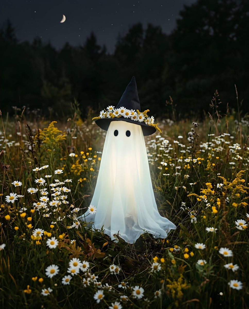 Comic / Storyboard - Whimsical Ghost in Wildflower Field — output 1