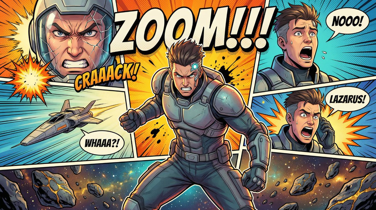 Comic / Storyboard - Comic Book Poster Illustration Template — output 1