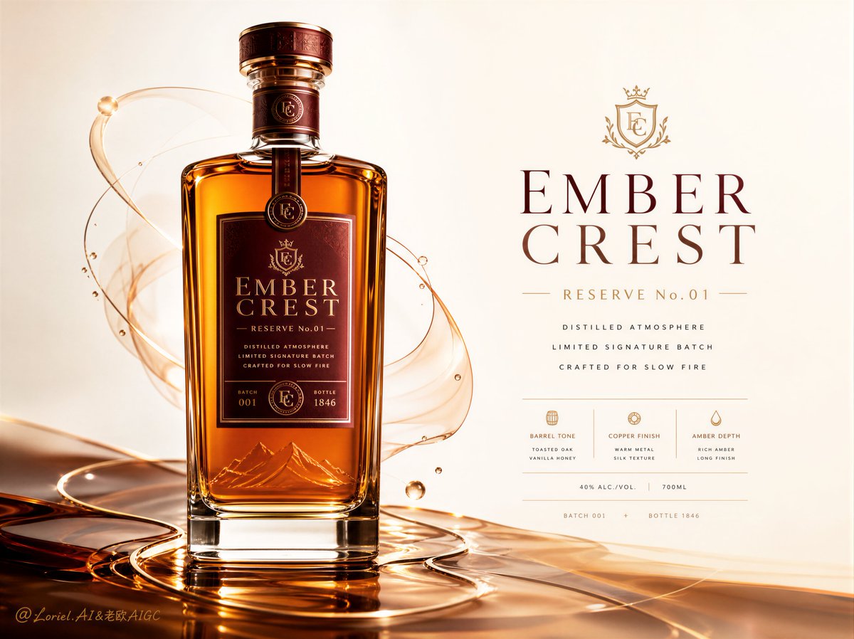 Product Marketing - Luxury Spirit Brand Poster Design — output 1