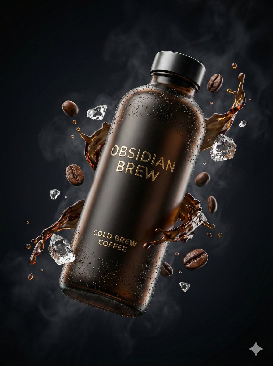 E-commerce Main Image - Ultra-Cinematic Luxury Cold Brew Product Photography — output 1