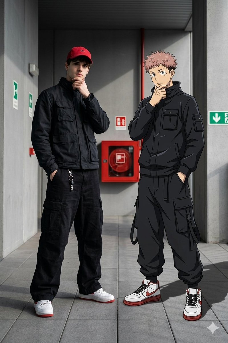 Game Asset - Real-Life and Anime Character Composite — output 1