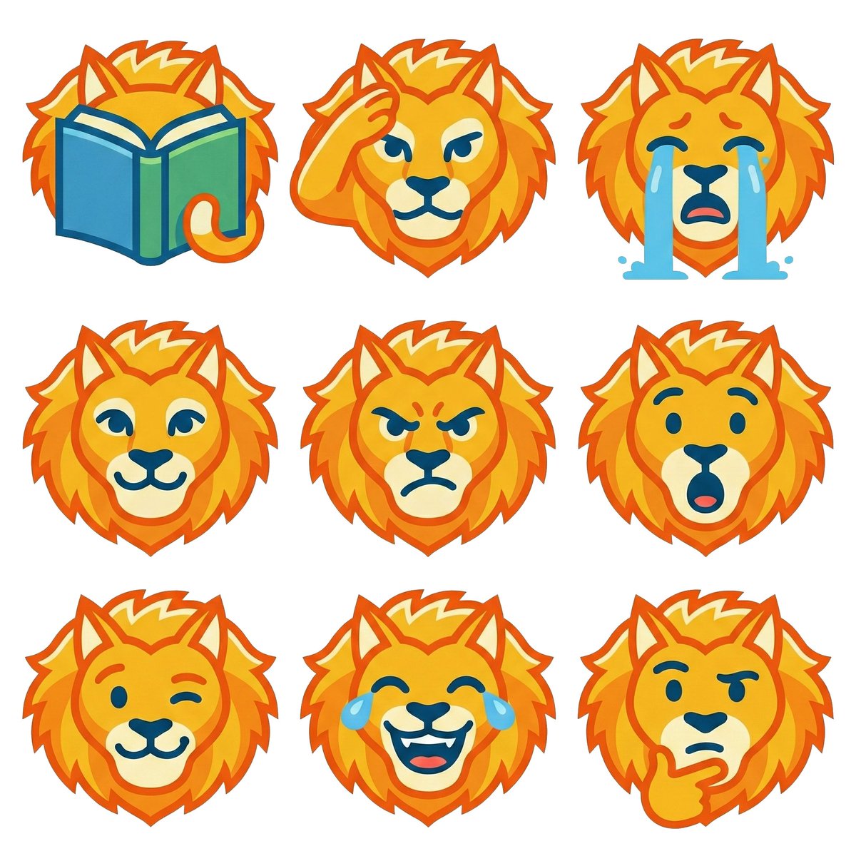 Logo-Based Emoji Grid Generation — output 1