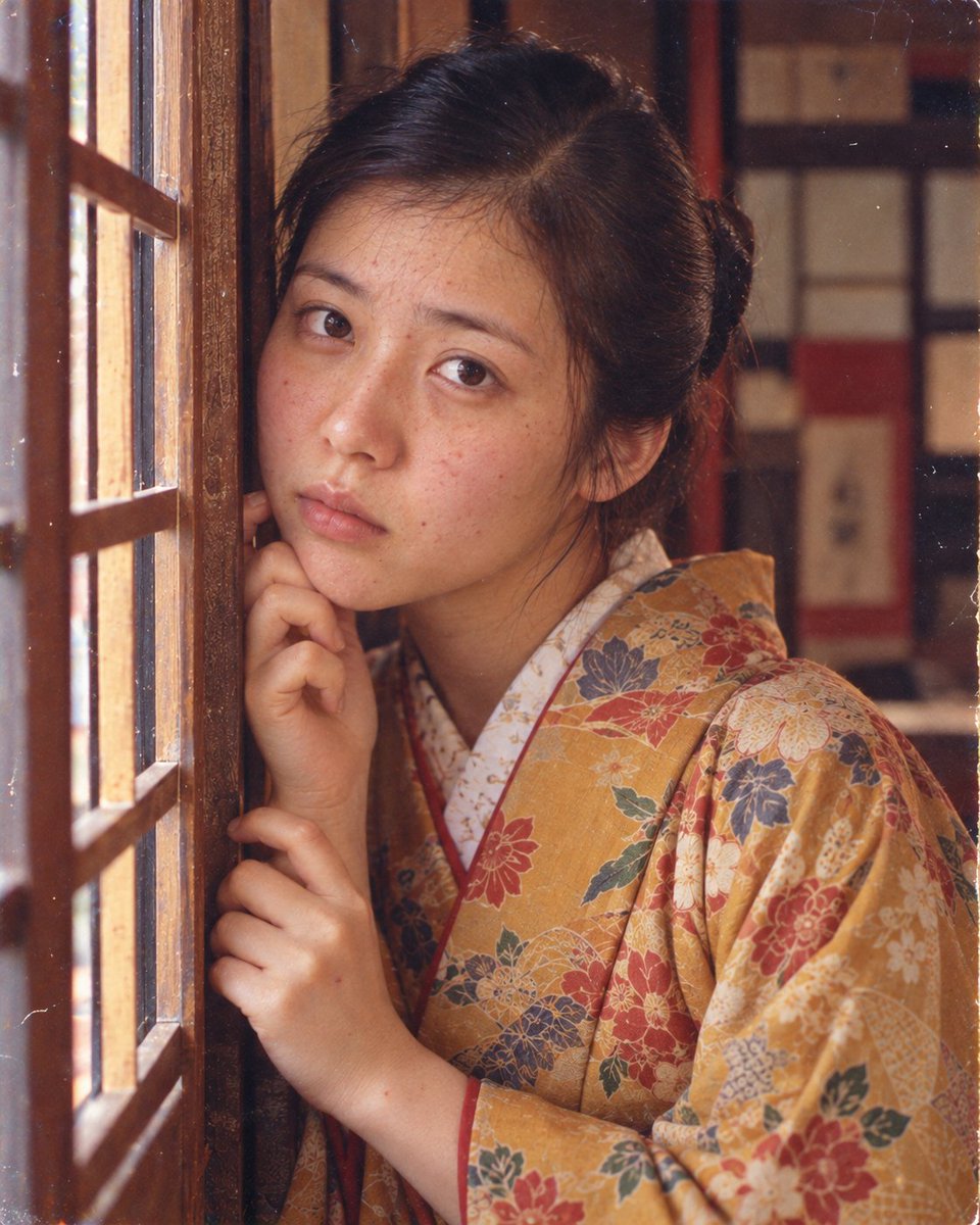 Profile / Avatar - Showa Retro Portrait of Woman in Kimono
