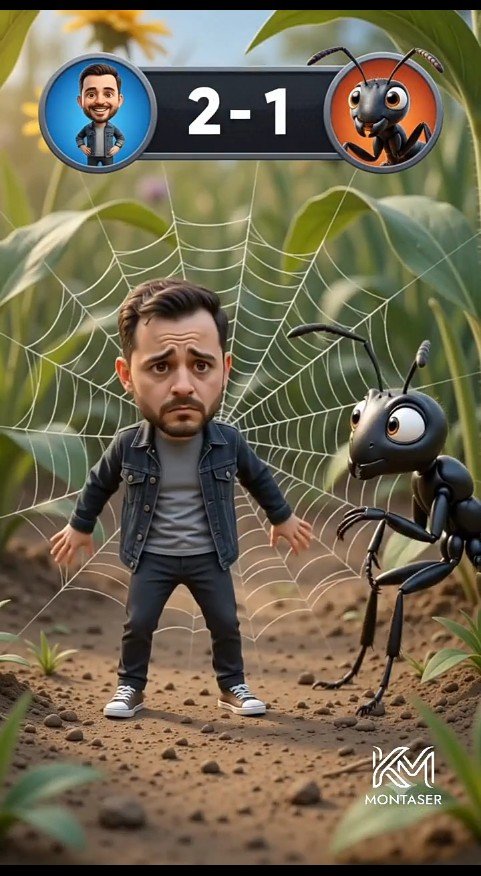 YouTube Thumbnail - Tiny Man vs Giant Ant Scoreboard Scene — output 1