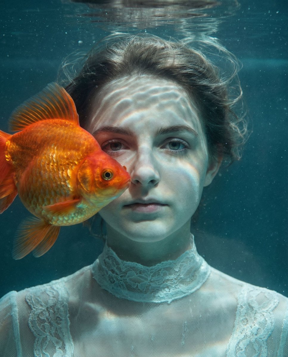 Game Asset - The Silent Aquarium Surreal Portrait — output 1