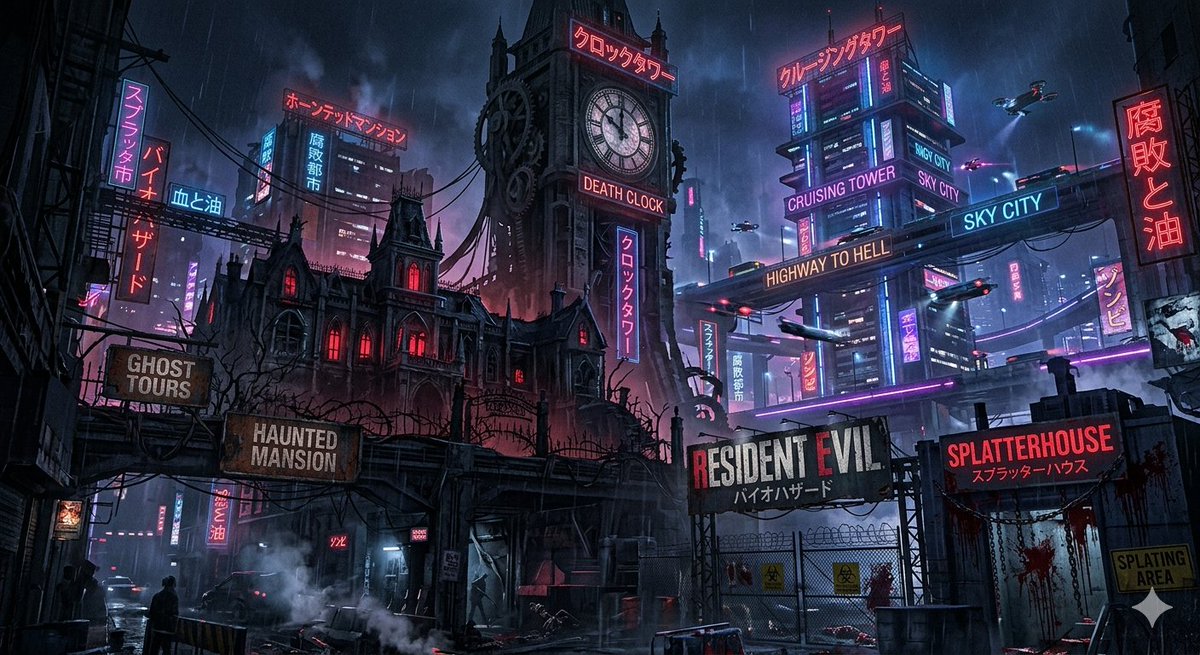 Game Asset - Cyberpunk Horror Mashup — output 1