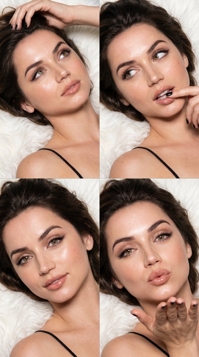 Profile / Avatar - Four Moods Beauty Portrait Collage — output 1