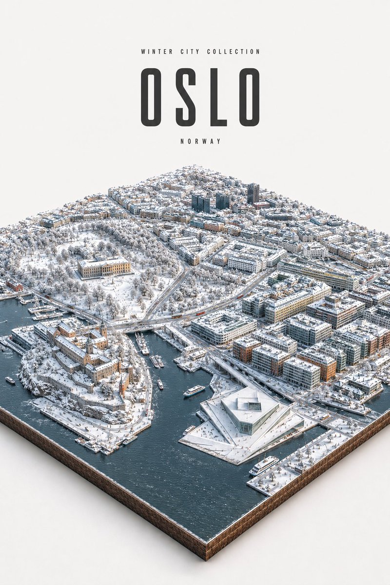 Game Asset - Winter City Isometric Diorama — output 1