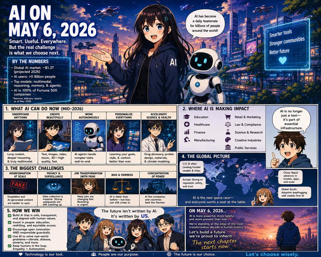 Comic / Storyboard - Future AI Anime Comic Infographic — output 1