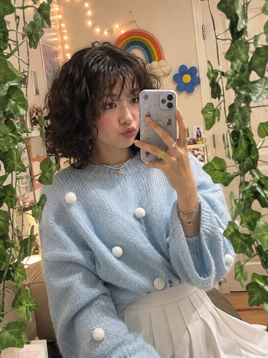 Profile / Avatar - Whimsical Bedroom Mirror Selfie — output 1