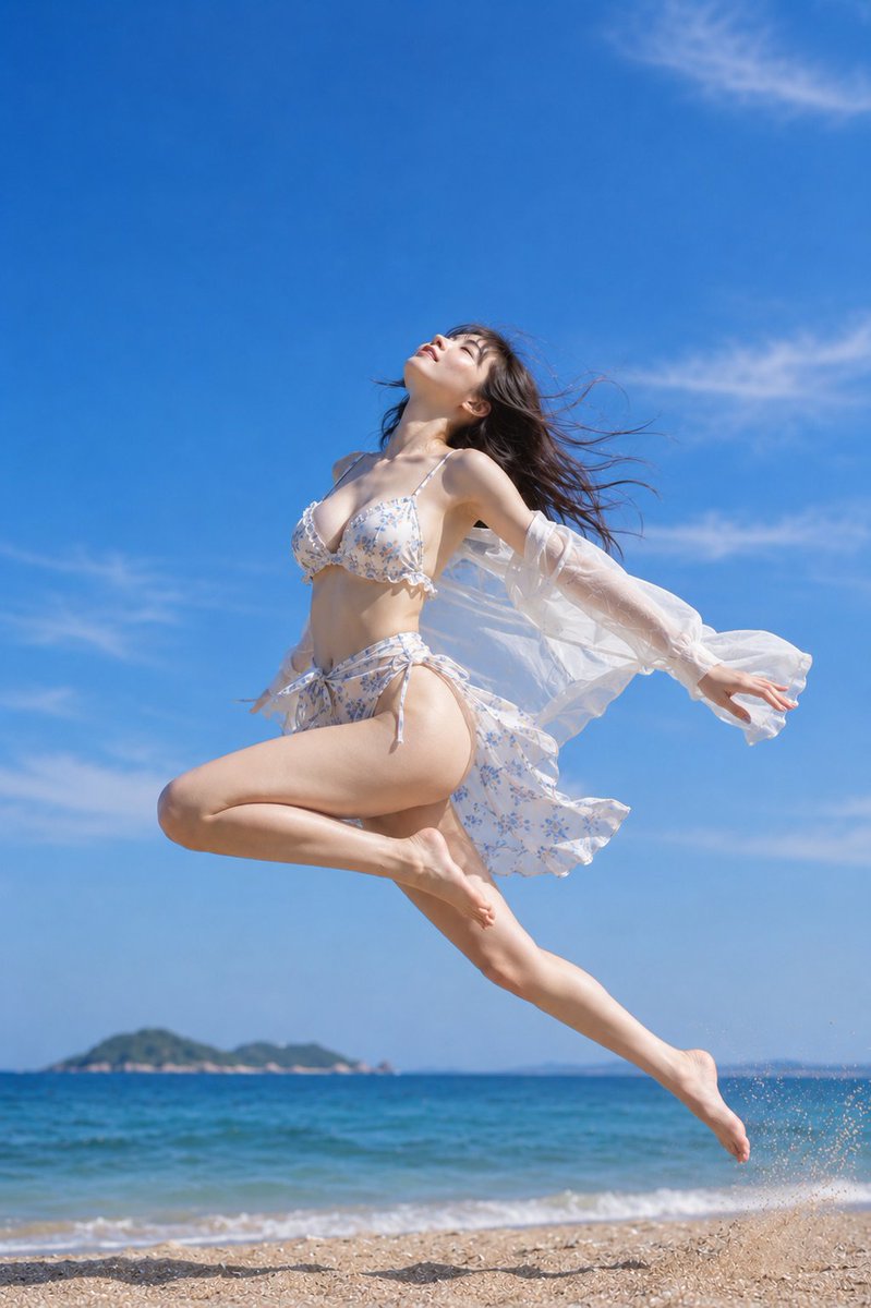 Social Media Post - Summer Beach Jump Motion — output 1