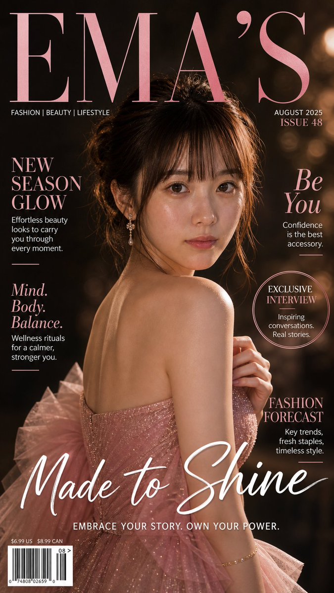 Product Marketing - Glamorous Fashion Magazine Cover — output 1