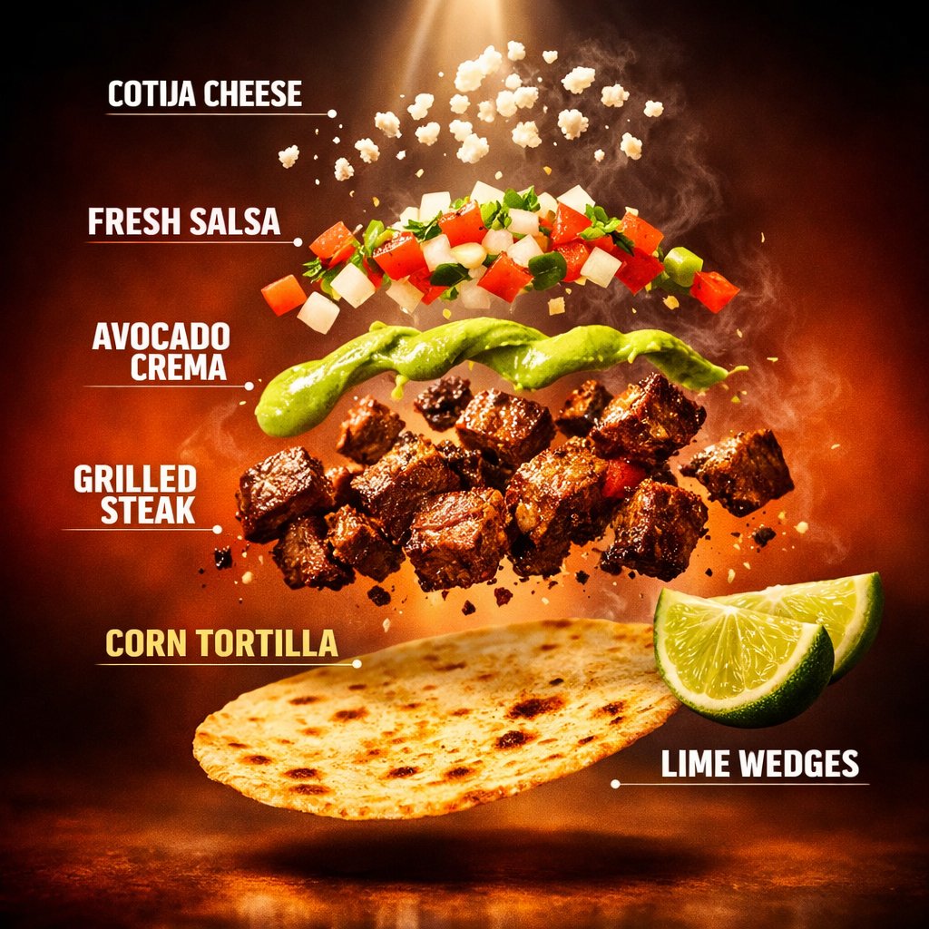 YouTube Thumbnail - Exploded Tacos Commercial Visualization — output 1