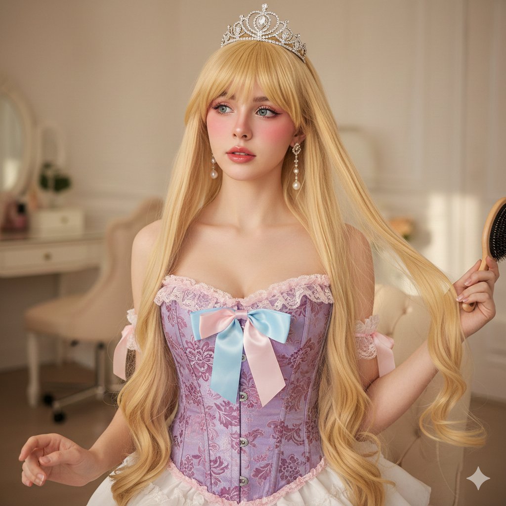Photorealistic Princess-core Cosplay Portrait — output 1