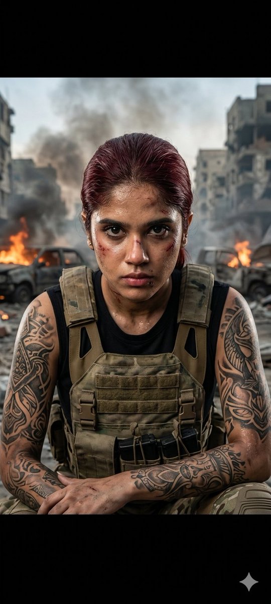 Game Asset - Cinematic Military Woman Portrait — output 1