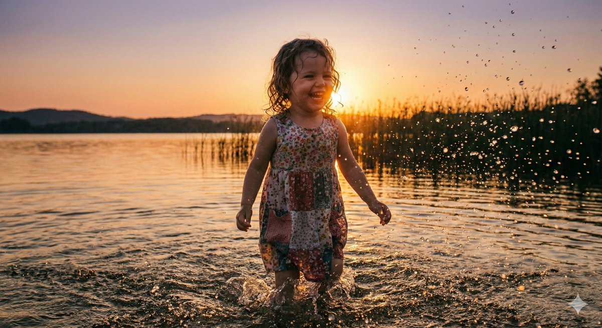 Cinematic Pure Joy Splashing Prompt — output 1