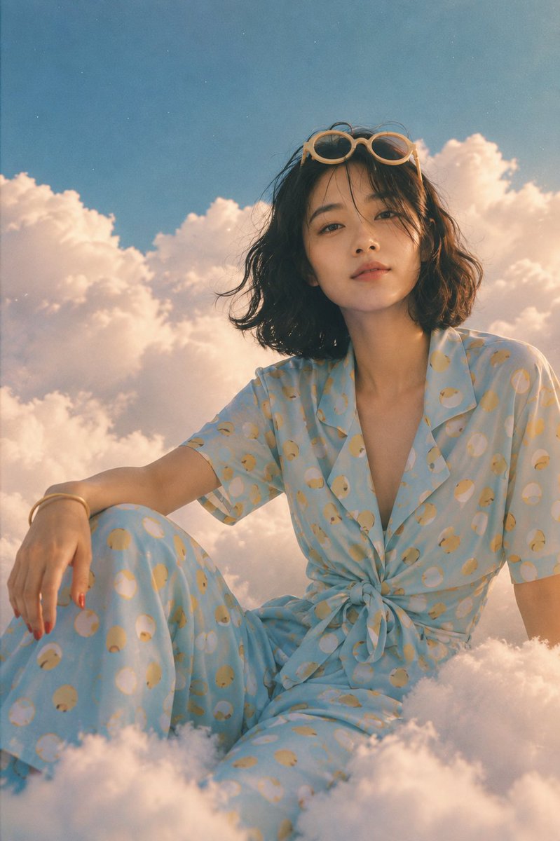 Product Marketing - Retro Fashion Cloud Portrait — output 1