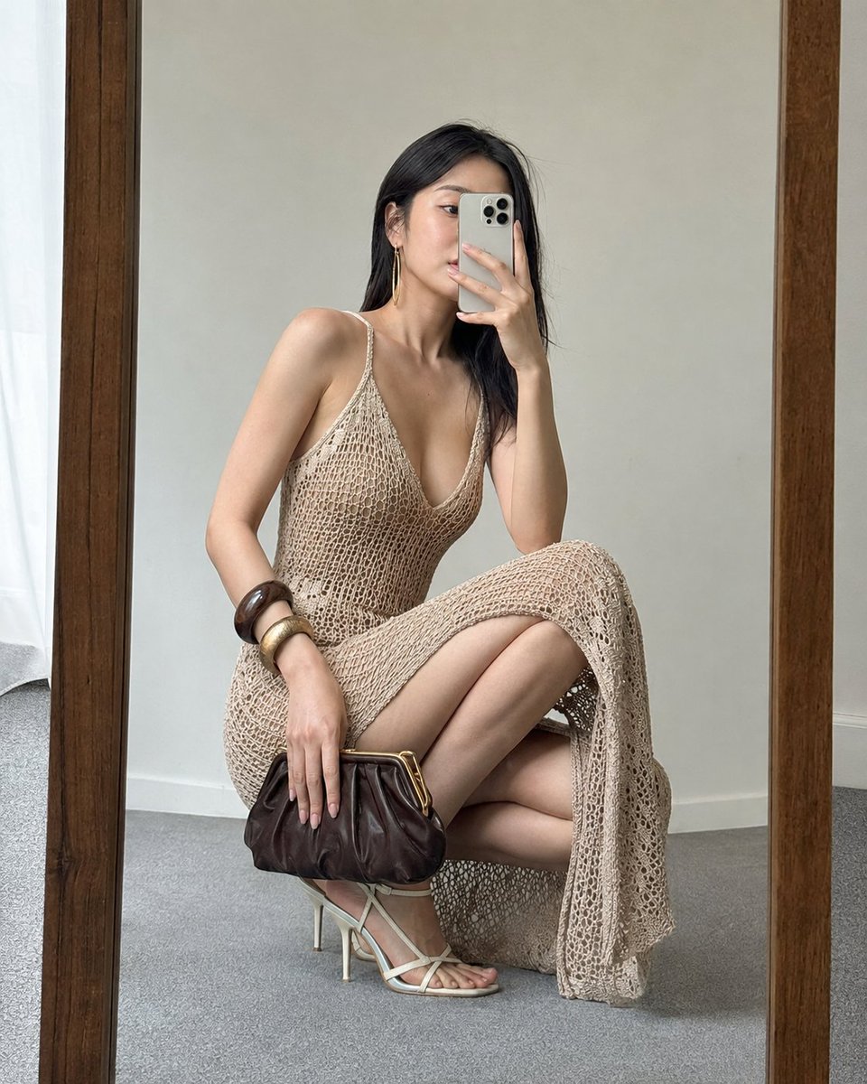 E-commerce Main Image - Luxury Fashion Mirror Selfie — output 1