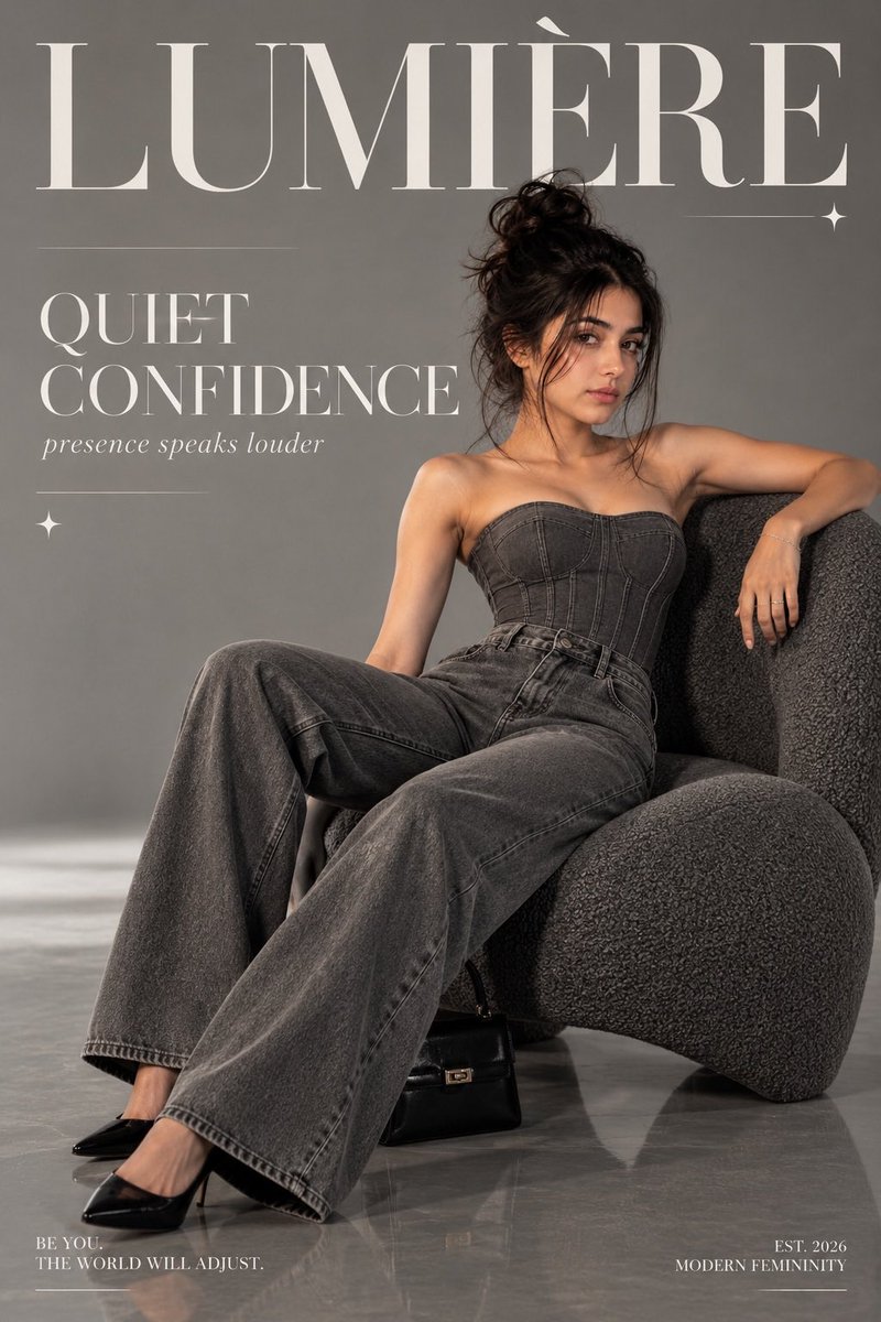 Product Marketing - Luxury Fashion Editorial Magazine Poster — output 1
