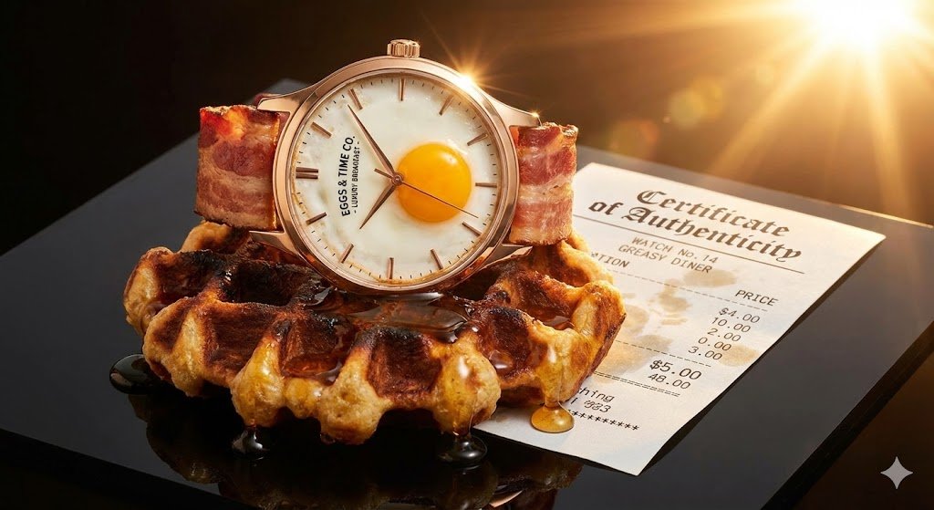 E-commerce Main Image - Luxury Watch Product Photography Prompt: Luxury vs. Absurdity — output 1