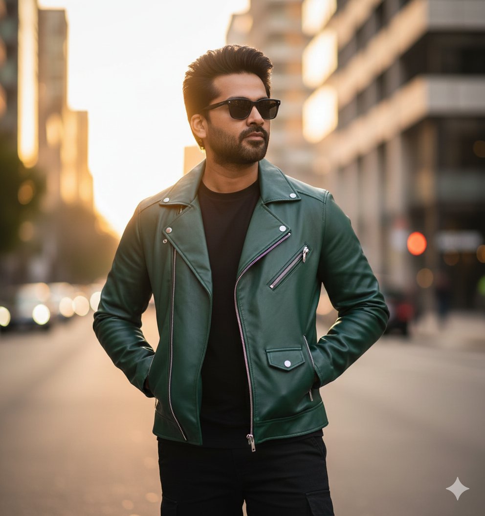 Ultra-Realistic Golden Hour City Street Portrait (Face Lock) — output 1