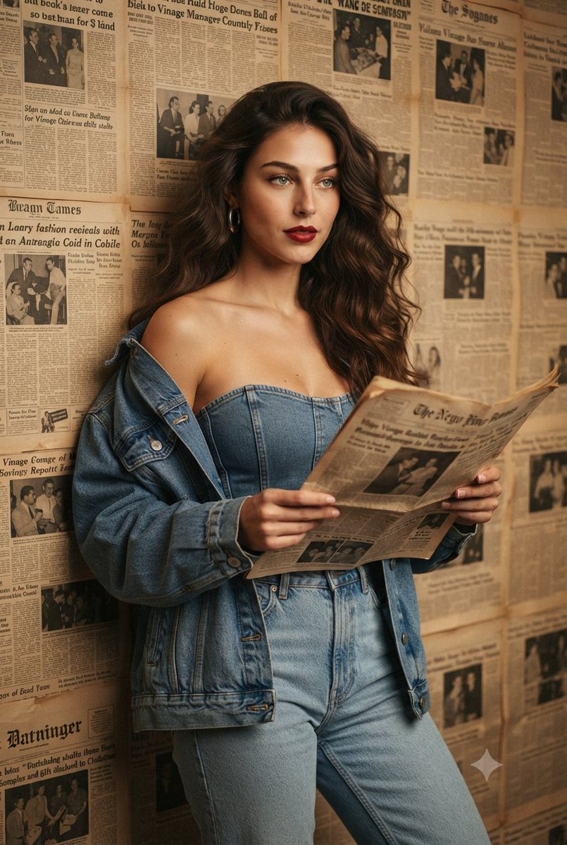 Product Marketing - Editorial Denim Fashion Portrait — output 1