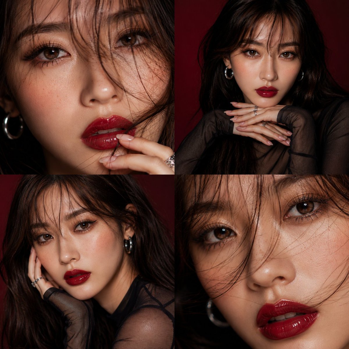 Social Media Post - Luxury Beauty Editorial Grid — output 1