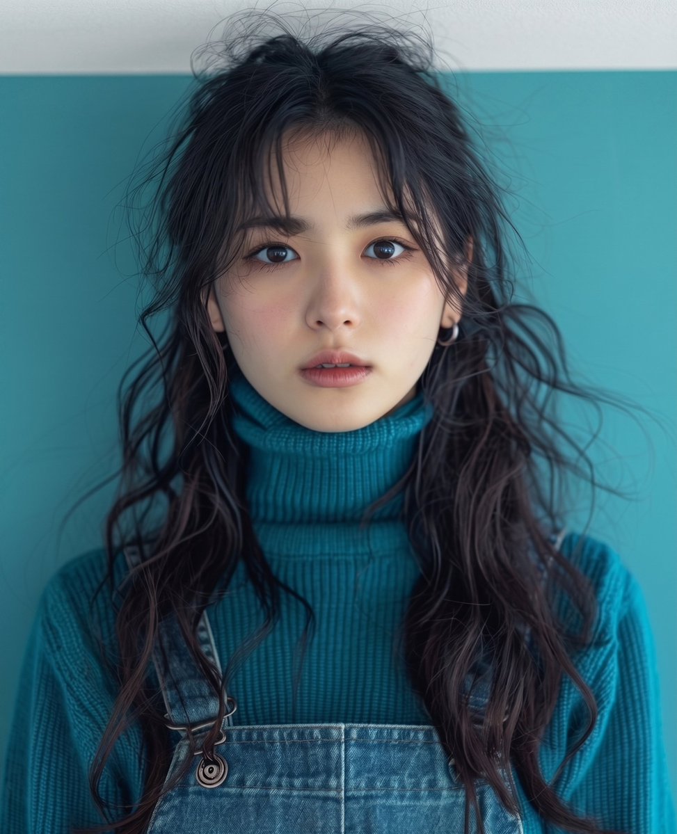 Profile / Avatar - Teal Studio Overalls Portrait โ output 1