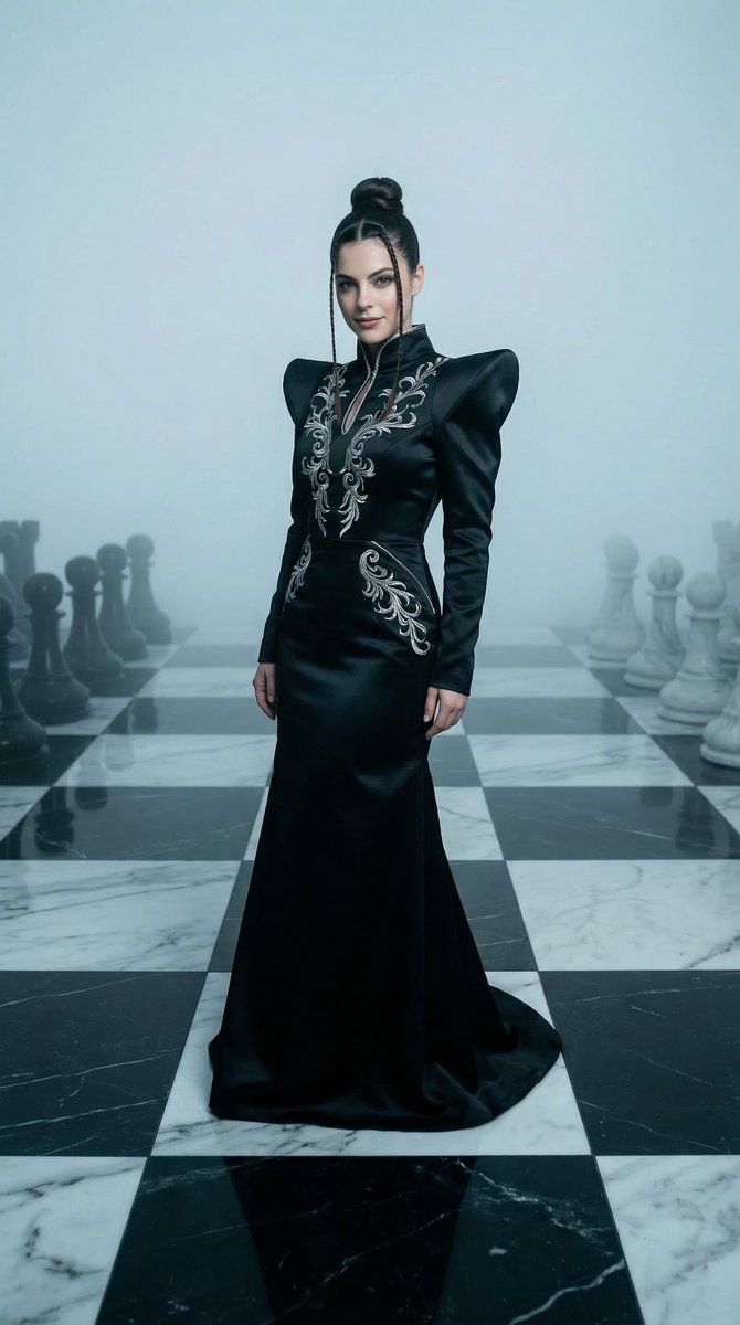 High-Fashion Chess Queen Editorial — output 1