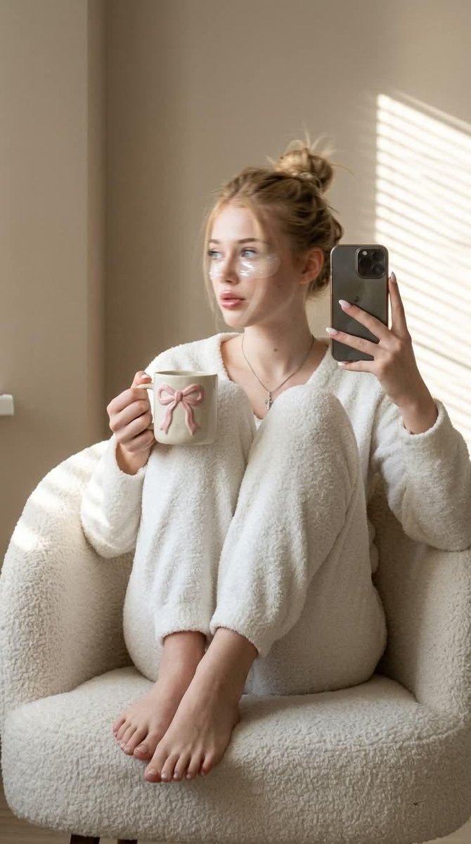 Profile / Avatar - Morning Mirror Selfie Candid — output 1