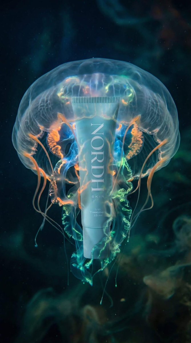 E-commerce Main Image - Underwater Luxury Skincare Product Ad — output 1