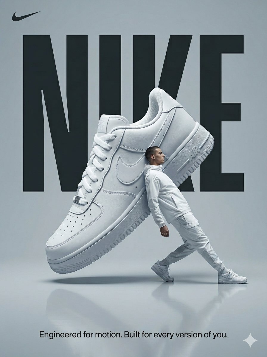 Product Marketing - Surrealist Nike Sportswear Poster — output 1